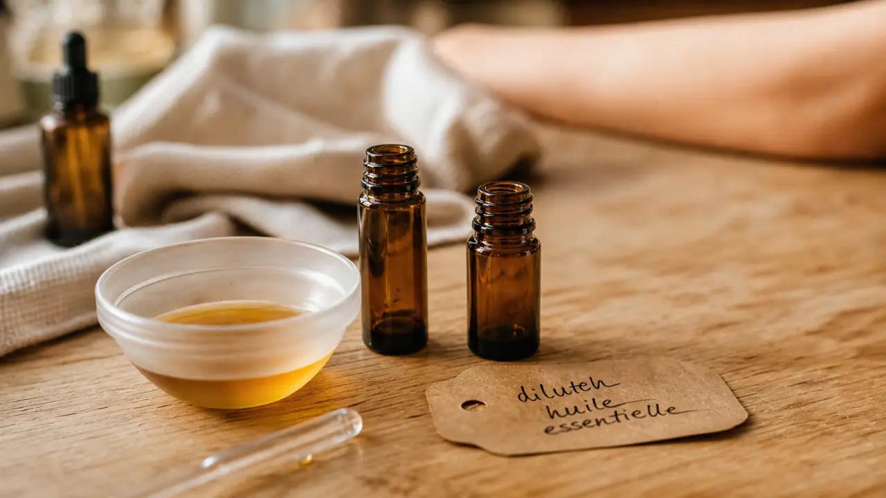Dilution huile essentielle : huile végétale, dosage et application