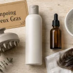 Meilleure shampoing cheveux gras, brosse et mousse sur cuir chevelu