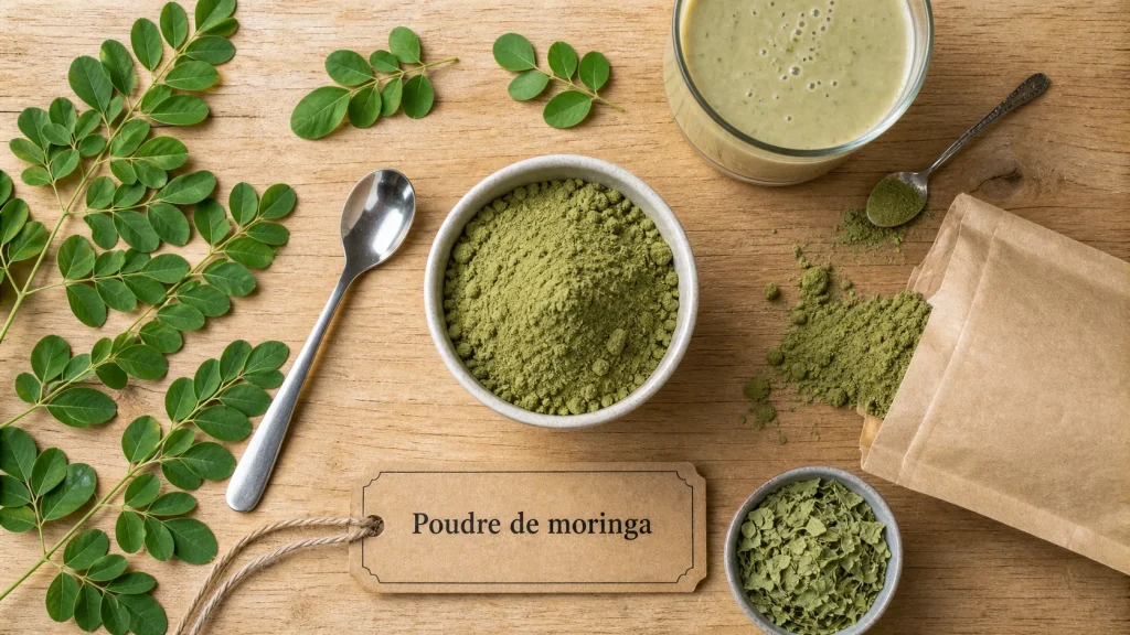 Poudre de moringa : bienfaits, dosage et précautions pour l’utiliser sans excès