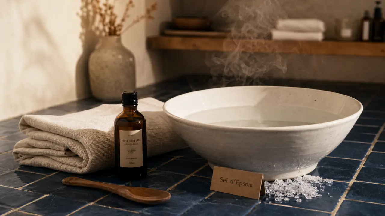 Sel d epsom bienfaits : bain chaud et cristaux