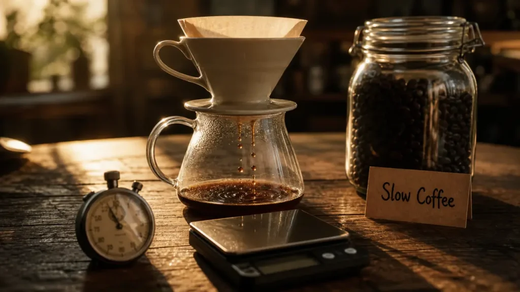 Slow coffee : maîtriser l&rsquo;extraction douce pour révéler chaque arôme