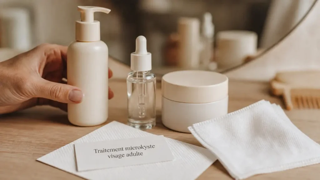 Microkystes du visage chez l’adulte : reconnaître, traiter et éviter les gestes qui aggravent