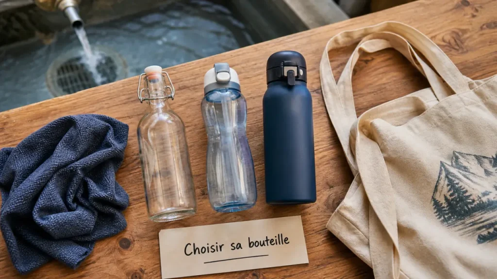 Verre, PET ou filtrante : quelle bouteille réutilisable choisir selon l’usage ?