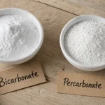 Percarbonate de soude et bicarbonate de soude pour le linge, poudre en bols