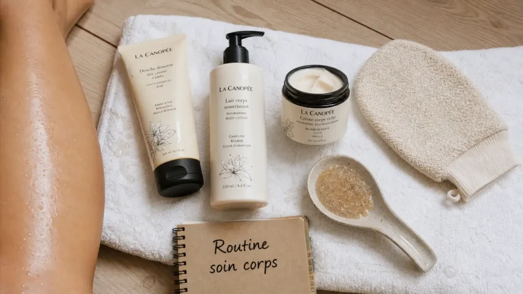 Soin corps : la routine simple pour garder une peau douce sans multiplier les produits