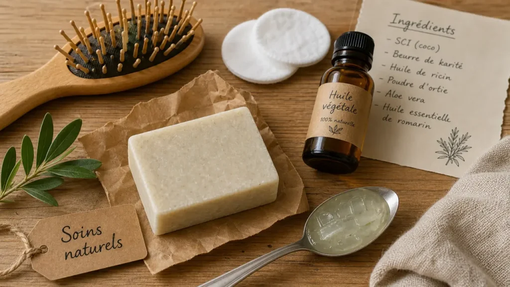 Soins capillaires naturels : huiles, aloe vera, shampoing solide et routine selon votre type de cheveux