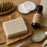 Soins capillaires naturels : shampoing solide, huile et aloe vera
