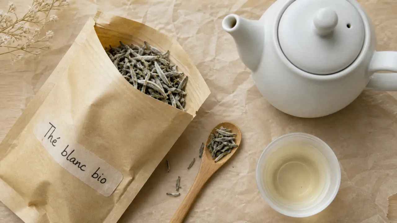 Thé blanc bio en infusion à 85 °C
