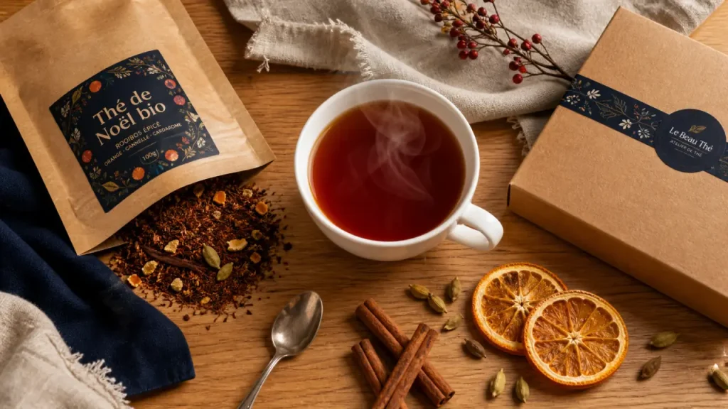 Thé de Noël bio : choisir entre épices, agrumes et coffrets selon l’usage