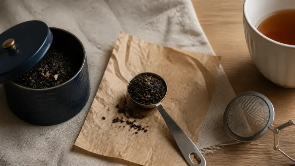 Thé en vrac : 2 à 3 g par tasse, comment choisir, doser et conserver sans se tromper
