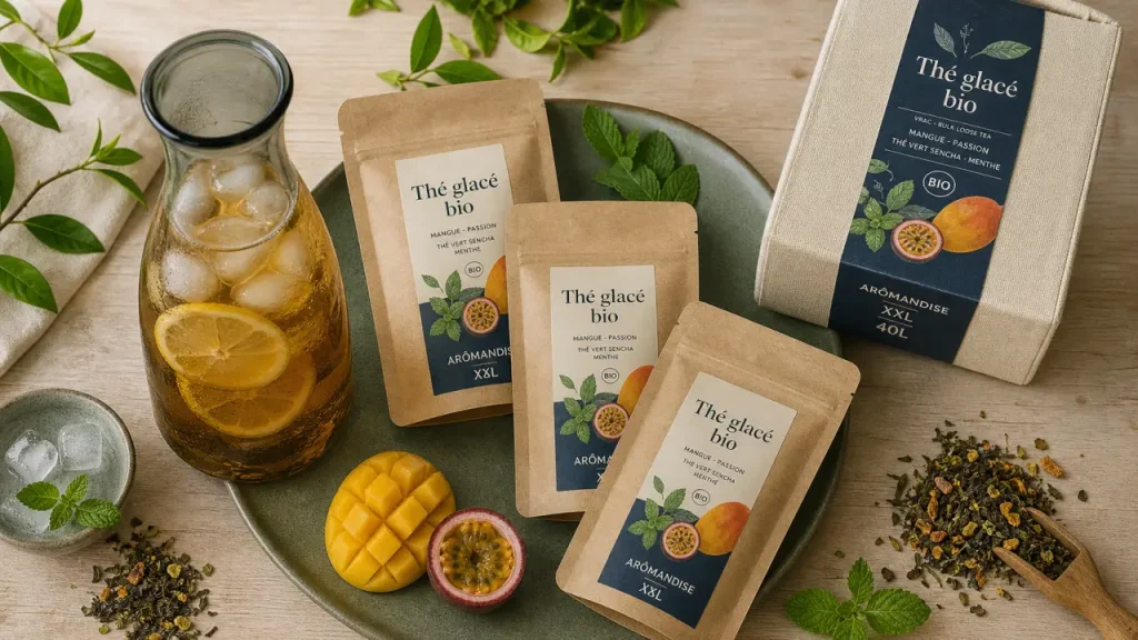 Thé glacé bio : infusion à froid, saveurs naturelles et bienfaits santé