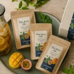Thé glacé bio en infusion à froid avec citron et menthe