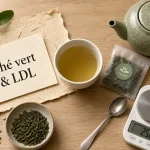 Thé vert et cholestérol : tasse de thé vert et LDL