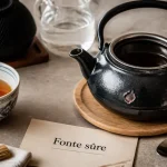 Théière en fonte danger : émail fissuré et micro-rouille visible