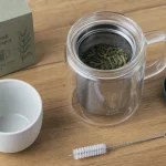 Théière nomade 400 ml double paroi et filtre amovible