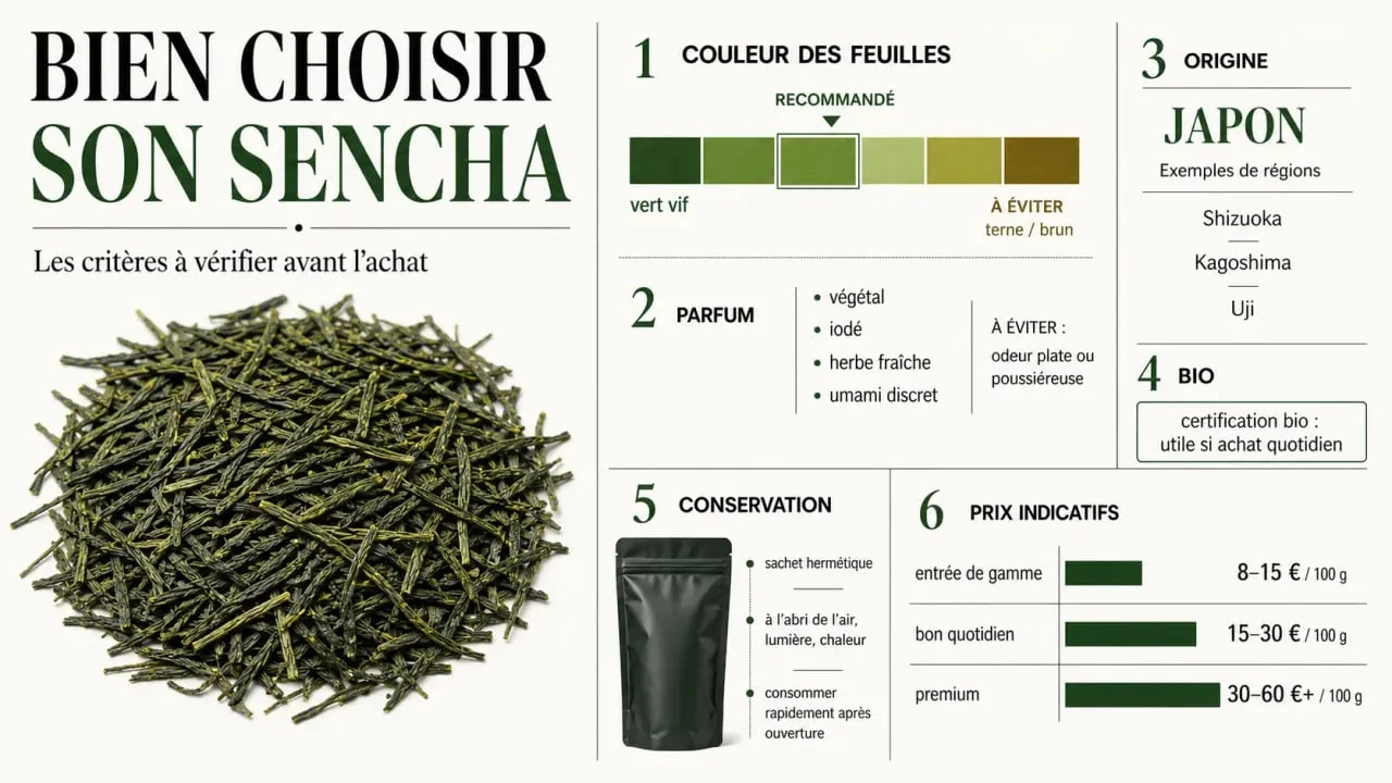 Thé vert sencha bienfaits : comment reconnaître un bon sencha avant l’achat