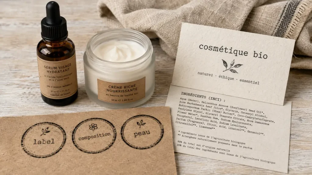 Marque cosmétique bio : labels, composition et peau, les 3 repères à vérifier