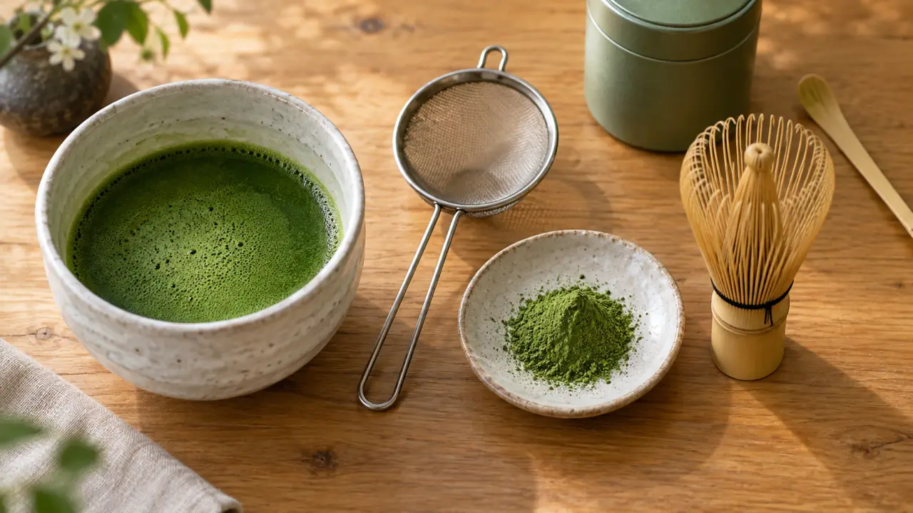 Thé matcha comment préparer : mousse sans amertume, 75 °C et 2 g