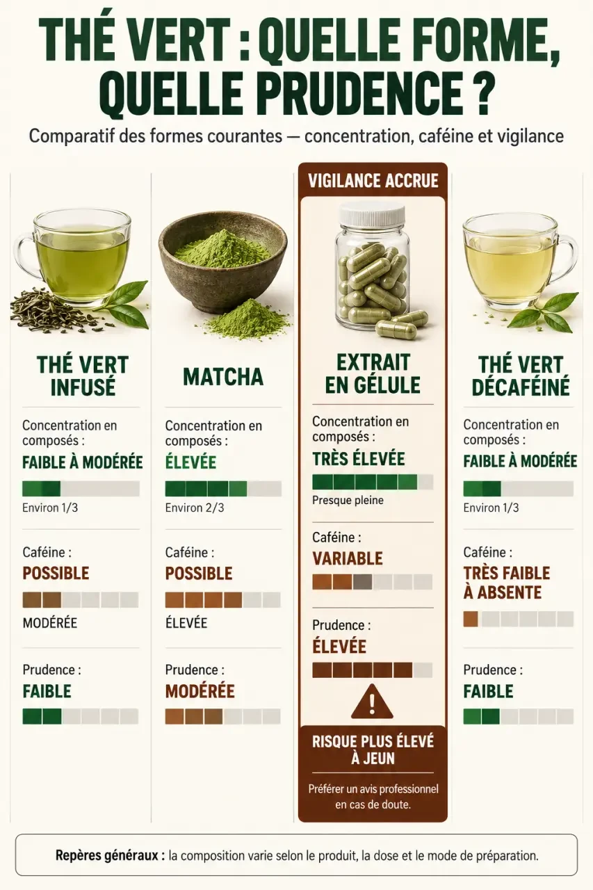 Le thé vert est il bon pour la santé : différences entre infusion, matcha et extraits