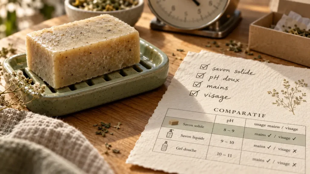 Savon solide : le parfum séduit, mais la composition fait la différence